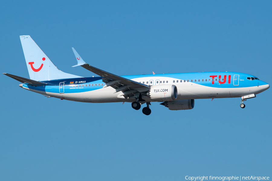 TUI Airlines Germany Boeing 737-8 MAX (D-AMAX) | Photo 475237