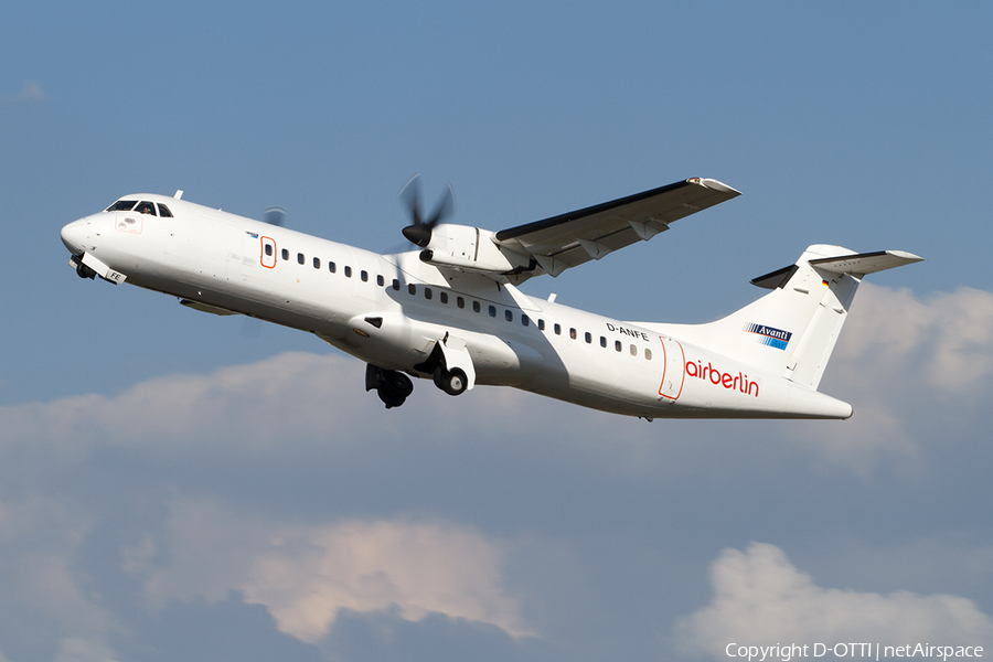 Air Berlin (Avanti Air) ATR 72-202 (D-ANFE) | Photo 413861