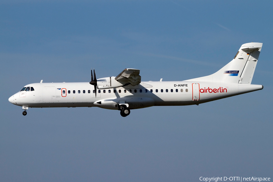 Air Berlin (Avanti Air) ATR 72-202 (D-ANFE) | Photo 416331