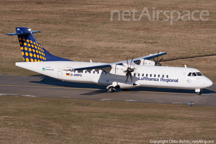 Lufthansa Regional (Contact Air) ATR 72-500 (D-ANFG) | Photo 241006