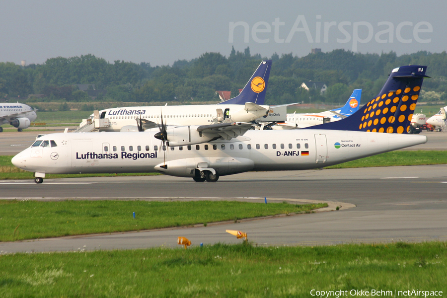 Lufthansa Regional (Contact Air) ATR 72-500 (D-ANFJ) | Photo 72090