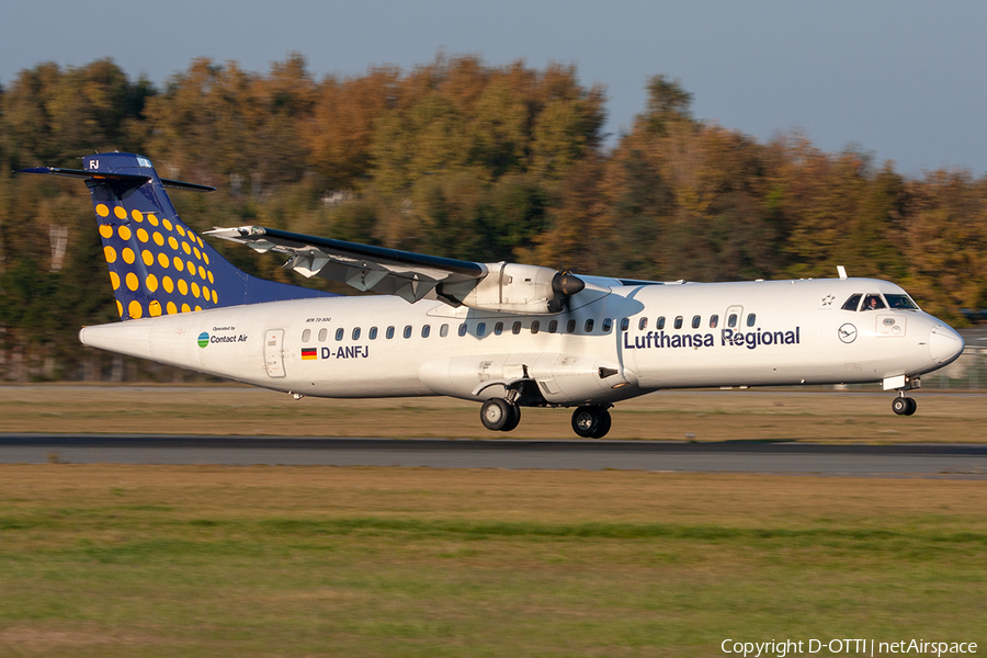 Lufthansa Regional (Contact Air) ATR 72-500 (D-ANFJ) | Photo 278594