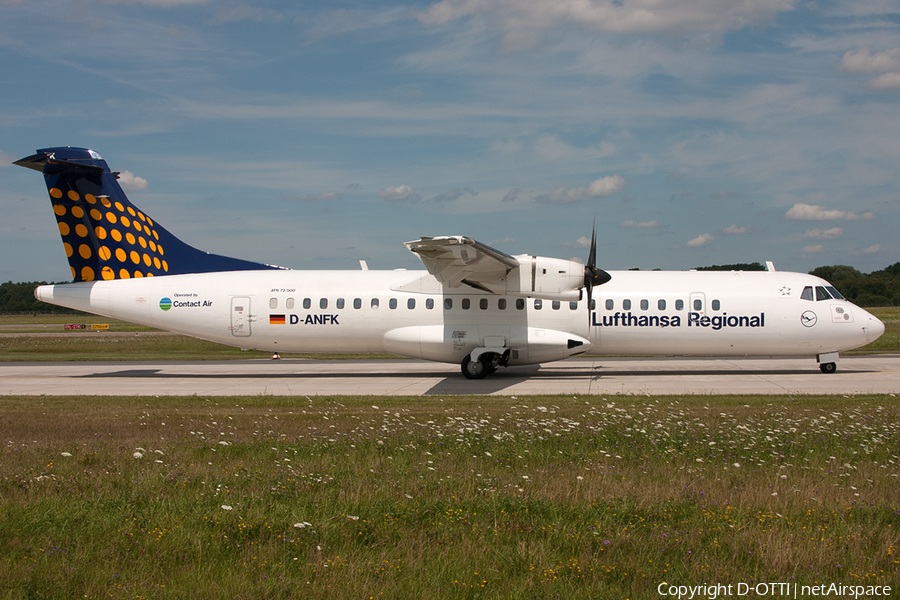 Lufthansa Regional (Contact Air) ATR 72-500 (D-ANFK) | Photo 202248