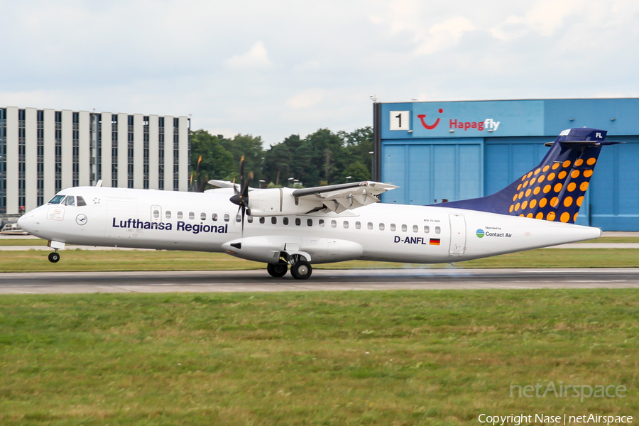 Lufthansa Regional (Contact Air) ATR 72-500 (D-ANFL) | Photo 279323