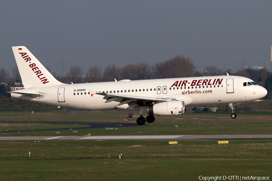 Air Berlin Airbus A320-232 (D-ANND) | Photo 196784