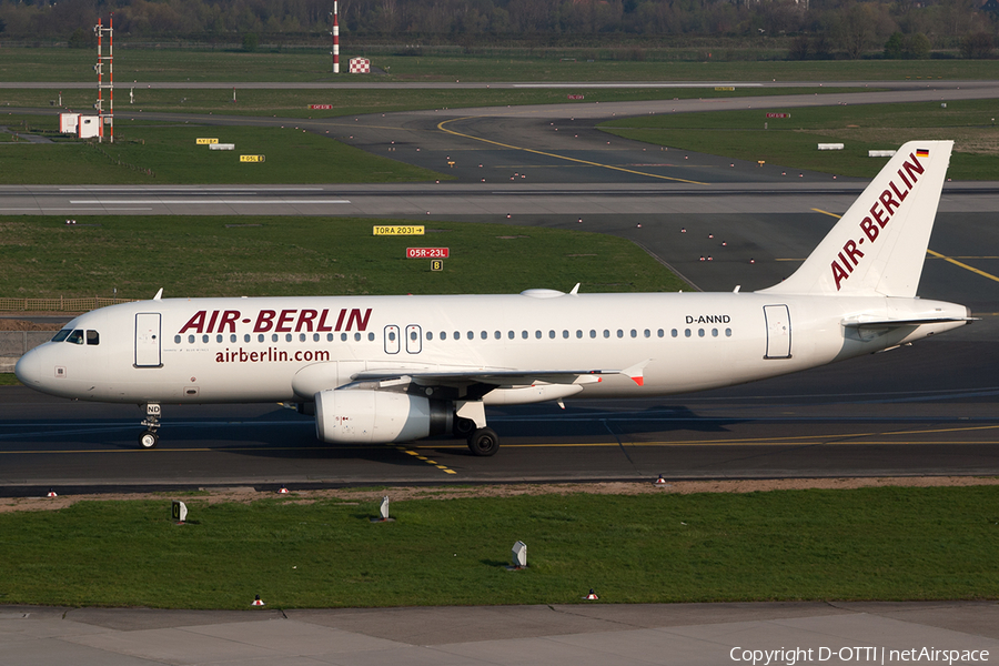 Air Berlin Airbus A320-232 (D-ANND) | Photo 196786