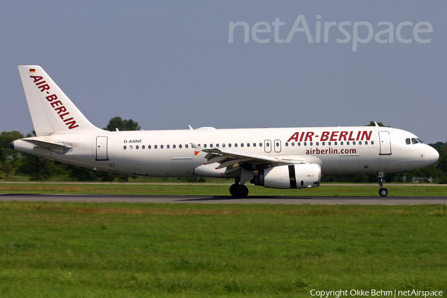 Air Berlin (Blue Wings) Airbus A320-232 (D-ANNF) | Photo 193807