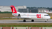 OLT - Ostfriesische Lufttransport Fokker 100 (D-AOLG) at  Hamburg - Finkenwerder, Germany