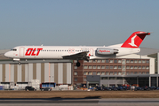 OLT - Ostfriesische Lufttransport Fokker 100 (D-AOLH) at  Hamburg - Finkenwerder, Germany