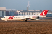 OLT - Ostfriesische Lufttransport Fokker 100 (D-AOLH) at  Hamburg - Finkenwerder, Germany