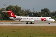 OLT - Ostfriesische Lufttransport Fokker 100 (D-AOLH) at  Hamburg - Finkenwerder, Germany