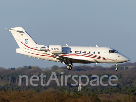 Unicair Bombardier CL-600-2B16 Challenger 604 (D-AONE) at  Cologne/Bonn, Germany