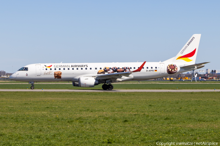 German Airways Embraer ERJ-190SR (ERJ-190-100SR) (D-APRI) | Photo 562486