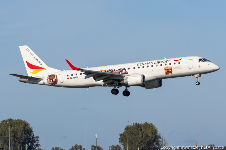 German Airways Embraer ERJ-190SR (ERJ-190-100SR) (D-APRI) | Photo 596003