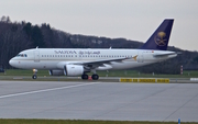 Saudi Arabian Airlines (PrivatAir) Airbus A319-112 (D-APTA) at  Hamburg - Fuhlsbuettel (Helmut Schmidt), Germany