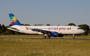 Small Planet Airlines Germany Airbus A320-214 (D-ASPI) at  Hamburg - Fuhlsbuettel (Helmut Schmidt), Germany