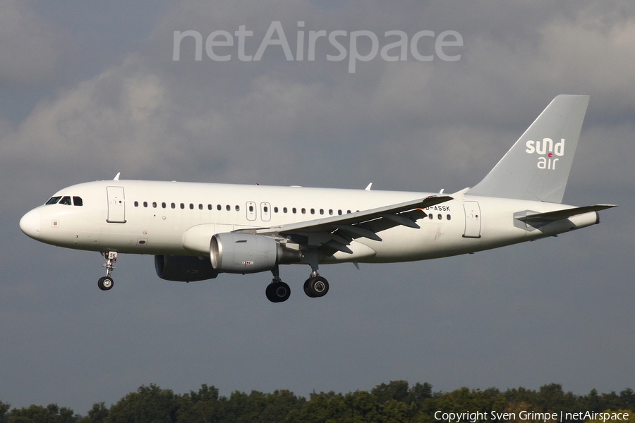 Sundair Airbus A319-111 (D-ASSK) | Photo 406560