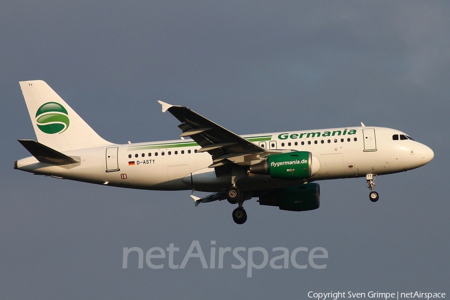 Germania Airbus A319-112 (D-ASTY) | Photo 112524