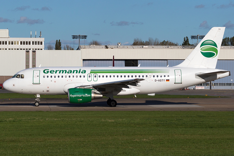 Germania Airbus A319-112 (D-ASTY) at  Hamburg - Fuhlsbuettel (Helmut Schmidt), Germany