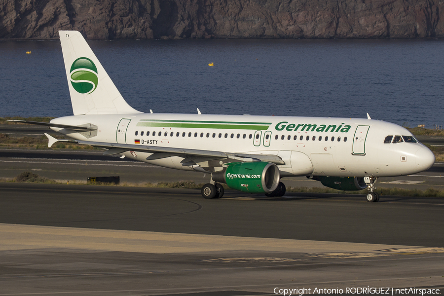 Germania Airbus A319-112 (D-ASTY) | Photo 156554