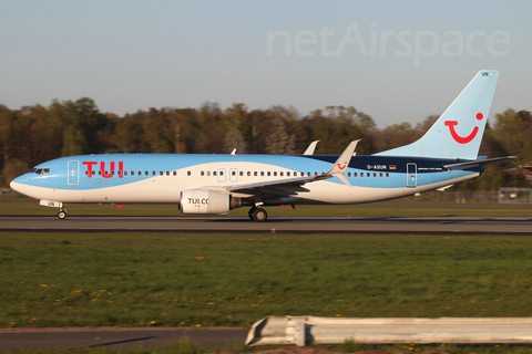 TUI Airlines Germany Boeing 737-8BK (D-ASUN) at  Hamburg - Fuhlsbuettel (Helmut Schmidt), Germany