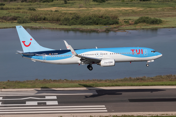 TUIfly Boeing 737-8BK (D-ASUN) at  Corfu - International, Greece