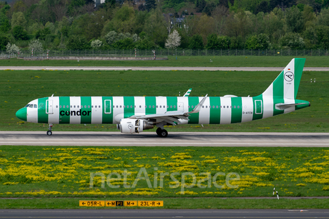 Condor Airbus A321-211 (D-ATCB) at  Dusseldorf - International, Germany