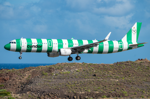 Condor Airbus A321-211 (D-ATCB) at  Gran Canaria, Spain