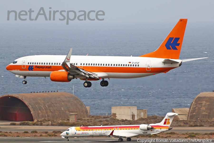 Hapag-Lloyd Boeing 737-8K5 (D-ATUF) | Photo 501192