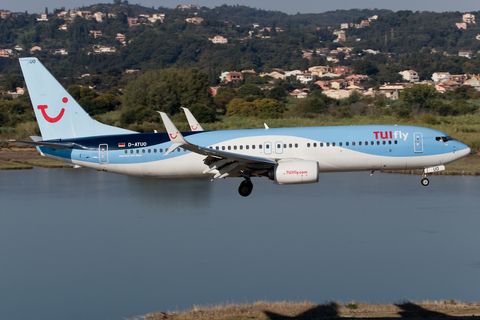 TUIfly Boeing 737-8K5 (D-ATUO) at  Corfu - International, Greece