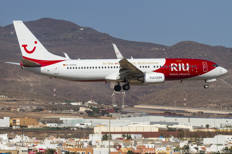 TUIfly Boeing 737-8K5 (D-ATUZ) | Photo 341172