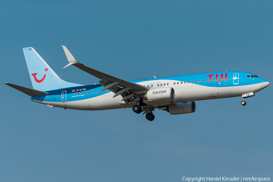 TUI Airlines Germany Boeing 737-8K5 (D-ATYB) | Photo 295387