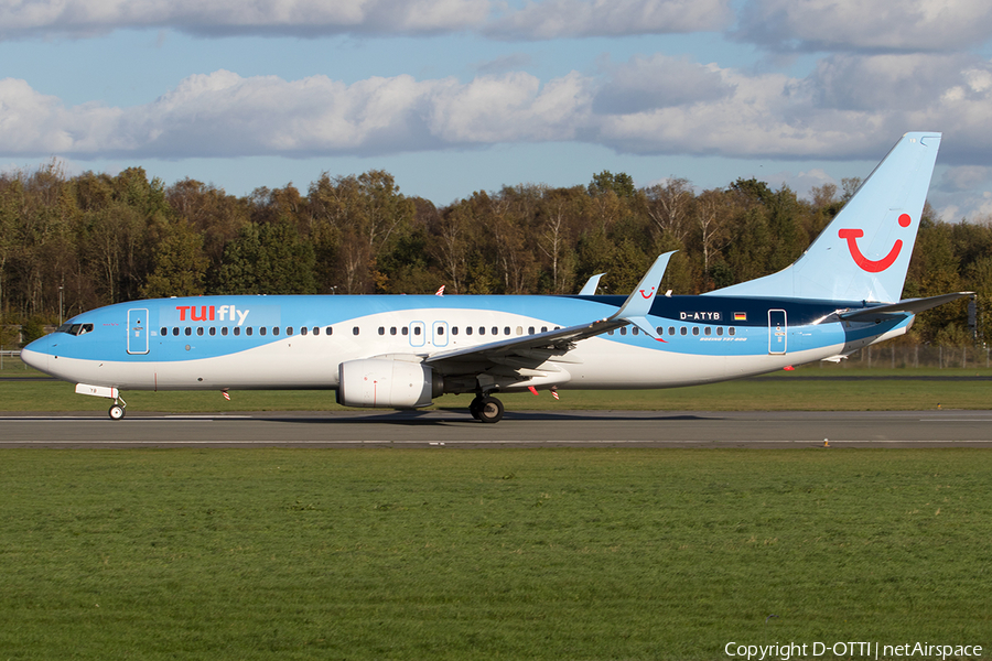 TUIfly Boeing 737-8K5 (D-ATYB) | Photo 195588