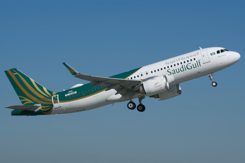 SaudiGulf Airlines Airbus A320-251N (D-AUAM) at  Hamburg - Finkenwerder, Germany