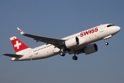 Swiss International Airlines Airbus A320-271N (D-AUAO) at  Hamburg - Finkenwerder, Germany