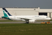 SilkAir Airbus A320-233 (D-AUBE) at  Hamburg - Finkenwerder, Germany