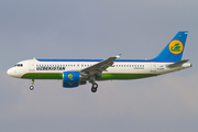 Uzbekistan Airways Airbus A320-214 (D-AUBF) at  Hamburg - Finkenwerder, Germany