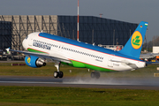 Uzbekistan Airways Airbus A320-214 (D-AUBF) at  Hamburg - Finkenwerder, Germany
