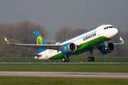 Uzbekistan Airways Airbus A320-214 (D-AUBH) at  Hamburg - Finkenwerder, Germany