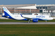 IndiGo Airbus A320-271N (D-AUBK) at  Hamburg - Finkenwerder, Germany