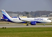 IndiGo Airbus A320-271N (D-AUBK) at  Hamburg - Finkenwerder, Germany