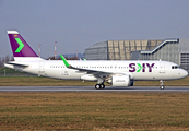 Sky Airline Airbus A320-251N (D-AUBL) at  Hamburg - Finkenwerder, Germany