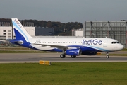 IndiGo Airbus A320-232 (D-AUBQ) at  Hamburg - Finkenwerder, Germany