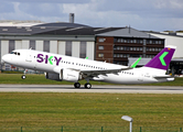 Sky Airline Airbus A320-251N (D-AUBT) at  Hamburg - Finkenwerder, Germany