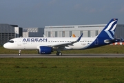 Aegean Airlines Airbus A320-271N (D-AUBZ) at  Hamburg - Finkenwerder, Germany