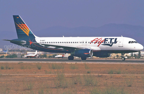 Fly FTI Airbus A320-231 (D-AUKT) at  Palma De Mallorca - Son San Juan, Spain