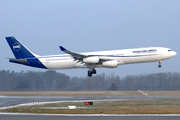 Universal Sky Carrier (USC) Airbus A340-313E (D-AUSC) at  Hannover - Langenhagen, Germany