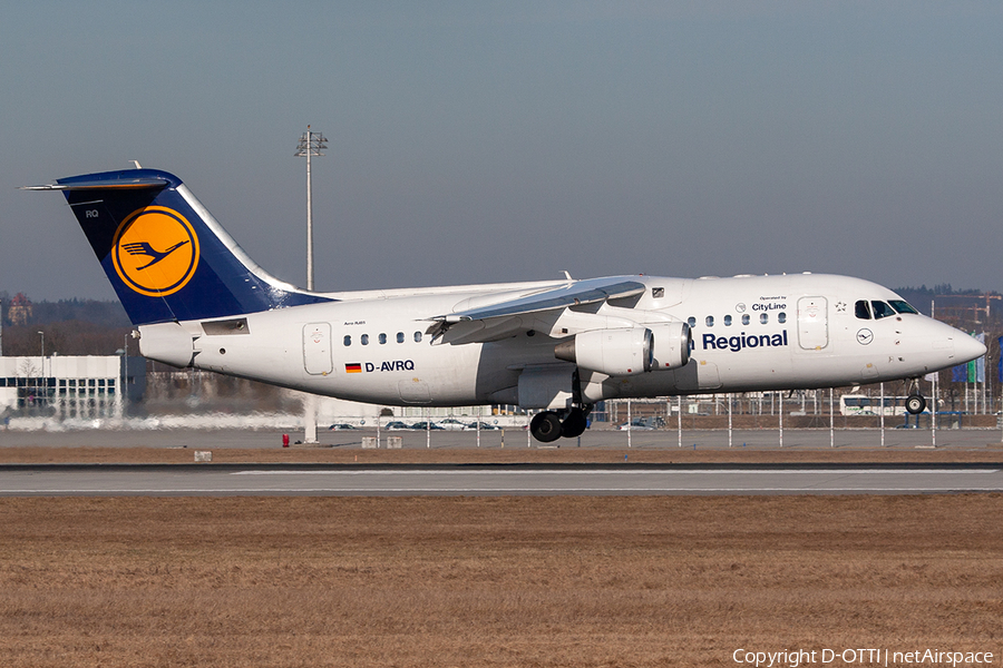 Lufthansa Regional (CityLine) BAe Systems BAe-146-RJ85 (D-AVRQ) | Photo 237423