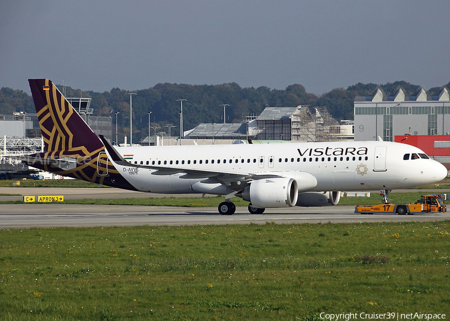 Vistara Airbus A320-251N (D-AVVE) | Photo 415475