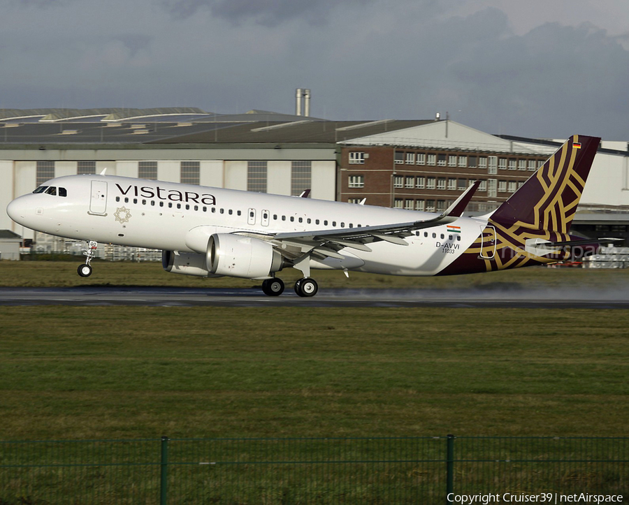 Vistara Airbus A320-251N (D-AVVI) | Photo 580203